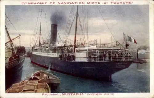 Ak Dampfer Mustapha, Compagnie de Navigation Mixte