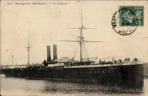Ak Dampfer Le Salazie, Messageries Maritimes