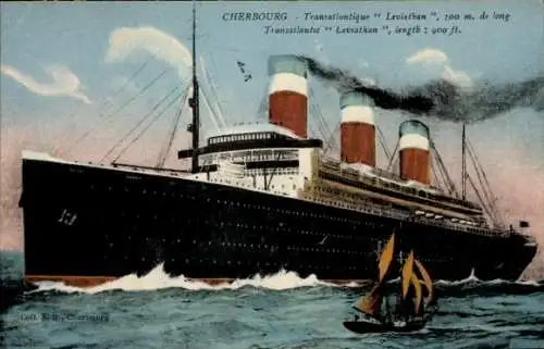 Ak Dampfer Leviathan, HAPAG