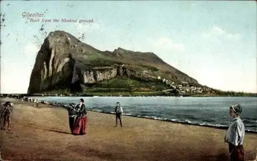 Ak Gibraltar, Rock from the Neutral ground, beach
