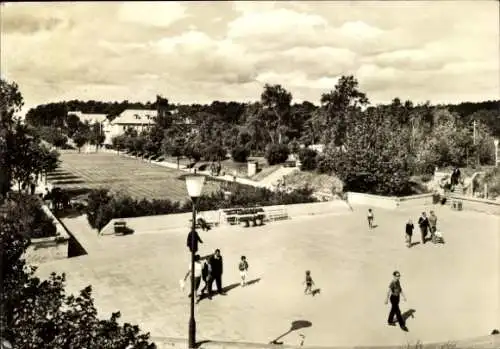 Ak Ostseebad Baabe auf Rügen, Promenade
