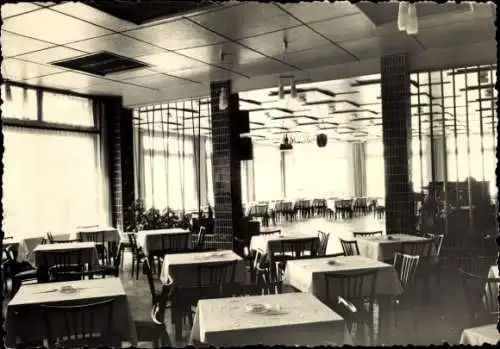 Ak Ostseebad Göhren auf Rügen, Strandcafe, Innenansicht