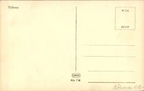Ak Nýřany Region Pilsen, Straßenpartie