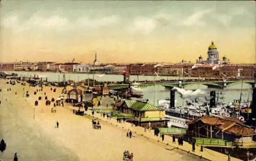 CPA Saint-Pétersbourg Russie, Pont St. Nicolas