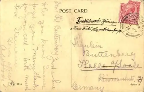 Ak London City England, Häuser des Parlaments,  historisches Gebäude, Flussansicht
