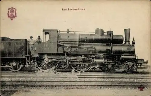 Ak Französische Eisenbahn, Lokomotive, EST