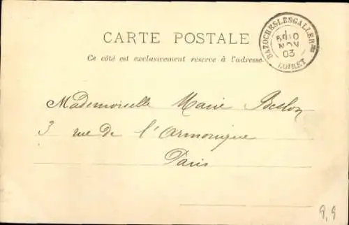 CPA Marché d'Aschères le Loiret, Route de Neuville