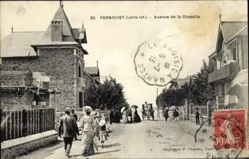 CPA Pornichet Loire Atlantique, Avenue de la Chapelle
