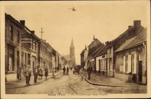 Ak De Klinge Sint Gillis Waas Ostflandern, St. Gillisstraat