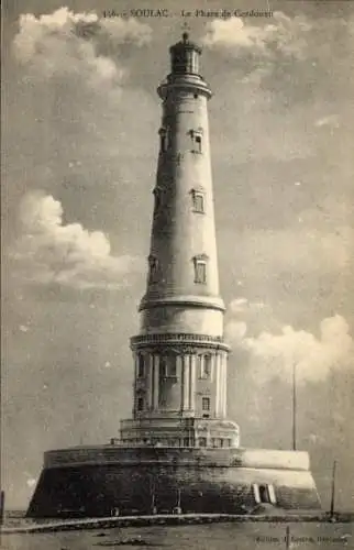 Ak Souillac Lot, Leuchtturm, Wolken, historische Postkarte