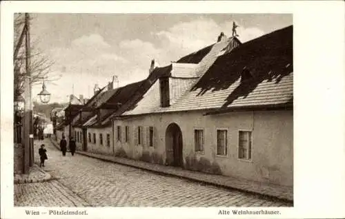 Ak Wien 18 Währing Pötzleinsdorf, Alte Weinhauerhäuser