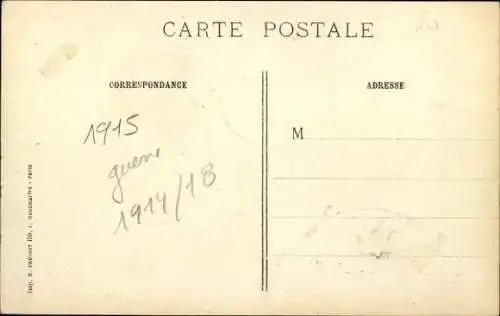 Ak Region du Nord, Camp d'Aviation Belge, Biplans prets a partir en reconnaissance, I WK