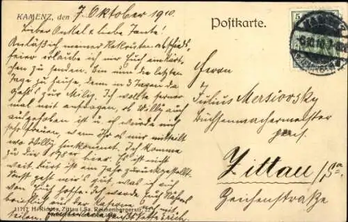 Ak Kamenz in Sachsen, Eulenberg, Uferstraße