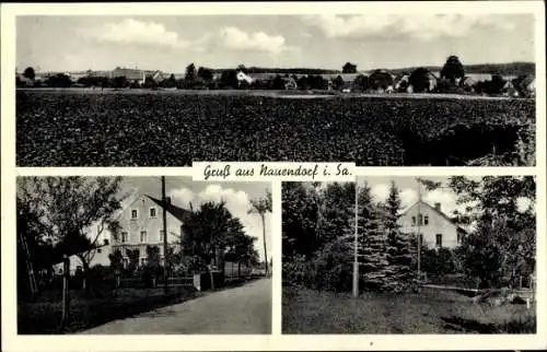 Ak Naundorf in Sachsen, Gesamtansicht, Teilansichten