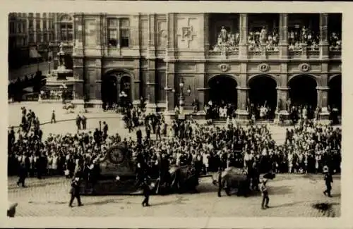 Ak Wien, X. Deutsches Bundes Sängerfest, Festzug, Schwarzwälderuhr