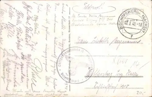 Ak Gaußig in der Oberlausitz, Gasthaus, Kircheteich