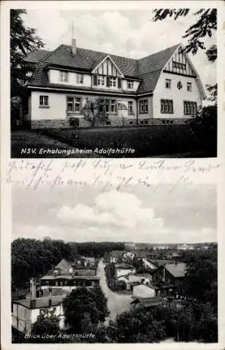 Ak Adolfshütte Crosta Großdubrau in Sachsen, NSV Erholungsheim, Blick über  Postkarte
