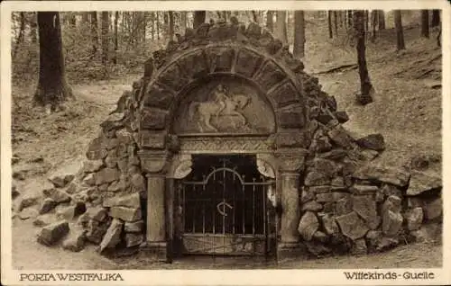 Ak Porta Westfalica an der Weser, Wittekindsquelle