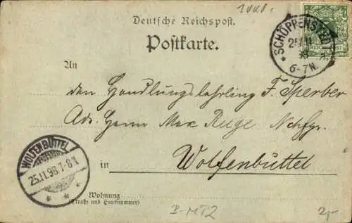 Mondschein Ak Berlin Mitte, Berolina-Denkmal