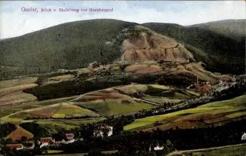Ak Steinberg Goslar am Harz, Blick ins Herzbergtal