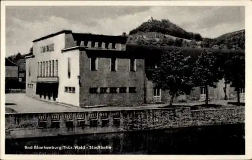 Ak Bad Blankenburg in Thüringen, Stadthalle,  Thüringer Wald