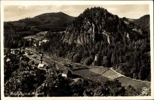 Ak Oybin in der Oberlausitz, Zittauer Gebirge, Hochwald, Hvozd