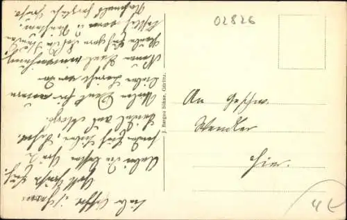 Ak Görlitz in der Lausitz, Schöne Landschaft mit Wasser, Häusern und Bäumen