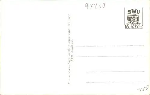 Ak Estenfeld in Unterfranken, Ansicht von  Häuser, Kirche, historische Architektur