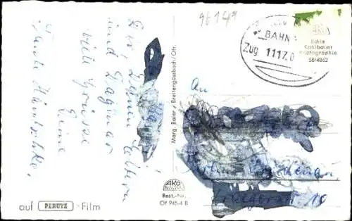 Ak Breitengüssbach Oberfranken, Straßenpartien, Kirche, Fachwerkhaus