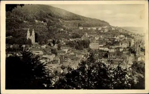 Ak Sonneberg in Thüringen, Blick über den Ort, Kirche