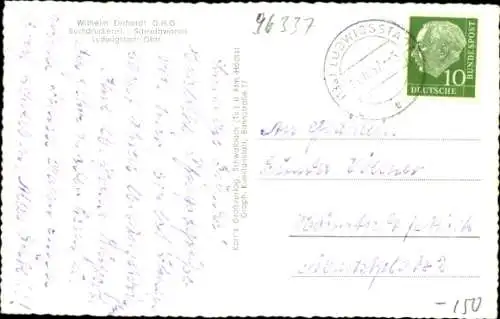 Ak Ludwigsstadt in Oberfranken, Teilansicht