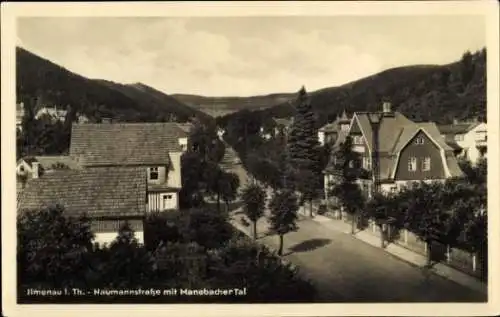 Ak Ilmenau in Thüringen, Naumannstraße mit Manebacher Tal