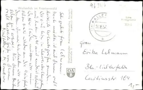 Ak Wallenfels in Oberfranken, Panorama