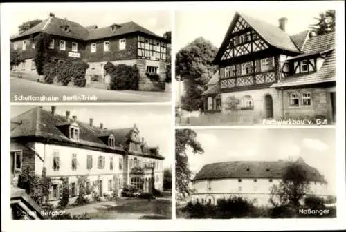 Ak Trieb Lichtenfels im Obermainland Oberfranken, Schullandheim, Fachwerkhaus, Schloss Berghof