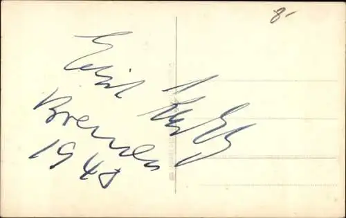 Ak Portrait im Anzug, lächelnd, Autogramm