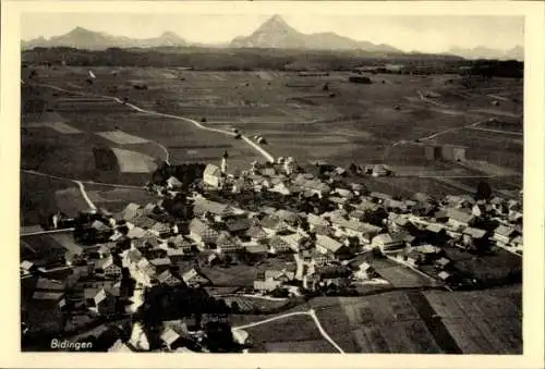 Ak Bidingen im Allgäu Schwaben, Fliegeraufnahme