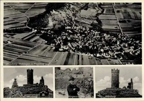 Ak Mühlberg Drei Gleichen Thüringen, Burg Mühlburg, Burgwart Richard Opel