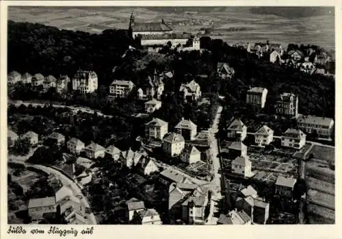 Ak Fulda in Hessen, Frauenberg, Fliegeraufnahme