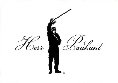 Studentika Ak Herr Paukant, Student mit Degen