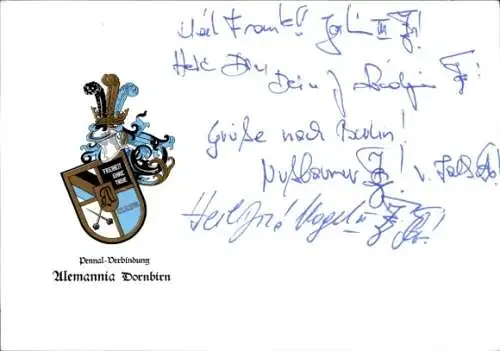 Studentika Ak Dornbirn, Pennal-Verbindung Alemannia, Wappen