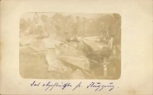 Foto Ak Französisches Militärflugzeug, Kriegsbeute, I. WK