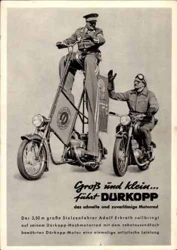Ak Werbung, Motorräder Durkopp