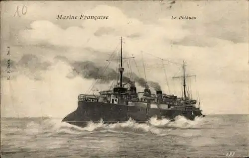 Ak Französisches Kriegsschiff Le Pothuau, französische Marine