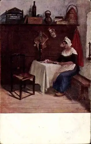 Künstler Ak Tolnay, Frau in Tracht