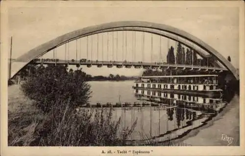 Ak Yacht Esperanto, Brücke