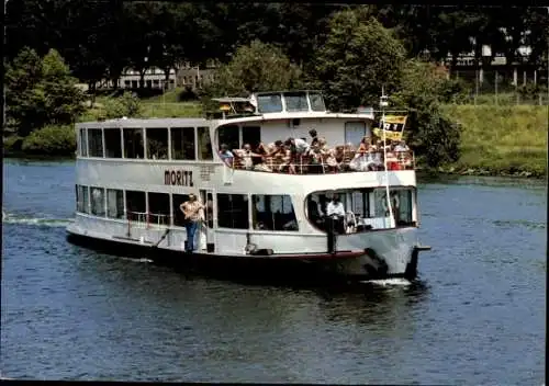 Ak Salonschiff Moritz, Fränkische Personenschifffahrt
