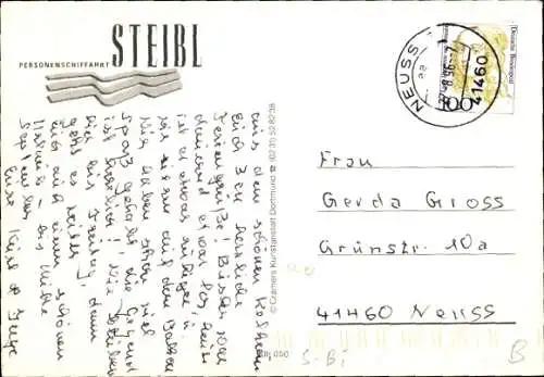 Ak MFS Maximilian II. am Donaudurchbruch