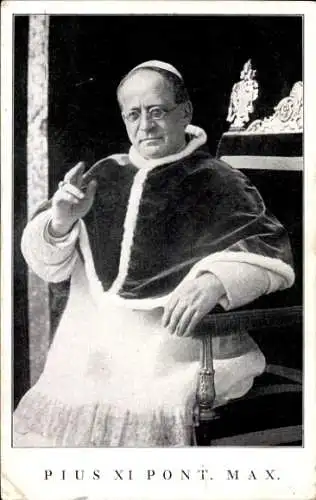 Ak Roma Rom Lazio, Papst Pius XI.