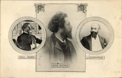Ak Niederlössnitz Niederlößnitz Radebeul Sachsen, Paul Adam Jean Aicard, J. Normand
