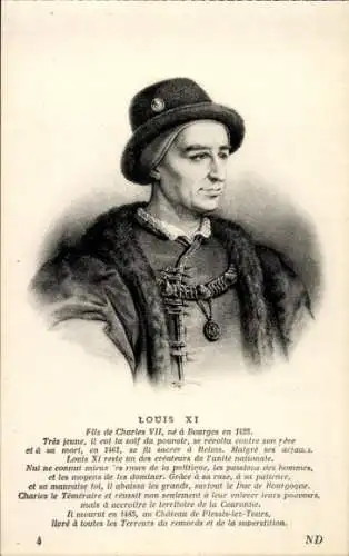 Ak Ludwig XI., König von Frankreich